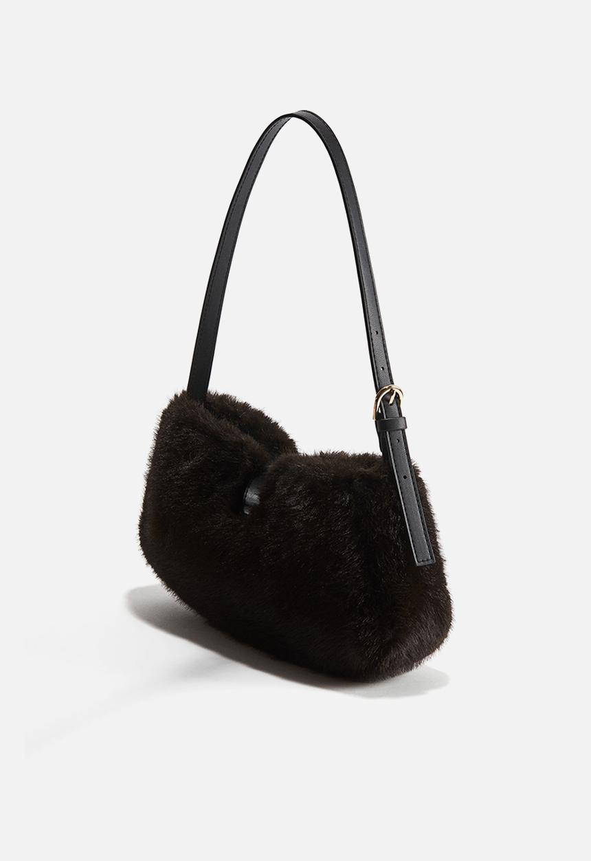 H&M - Fluffy shoulder bag - dark brown