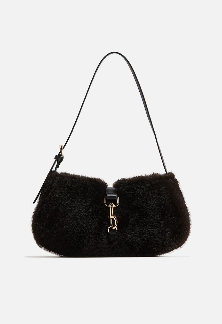 H&M - Fluffy shoulder bag - dark brown