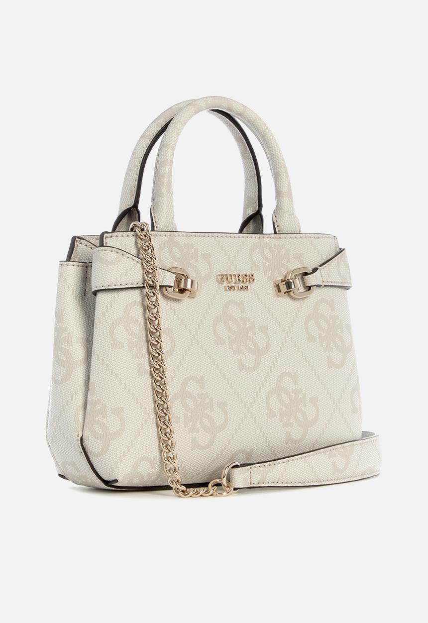 GUESS - Lorelei mini satchel tote bag -bone logo
