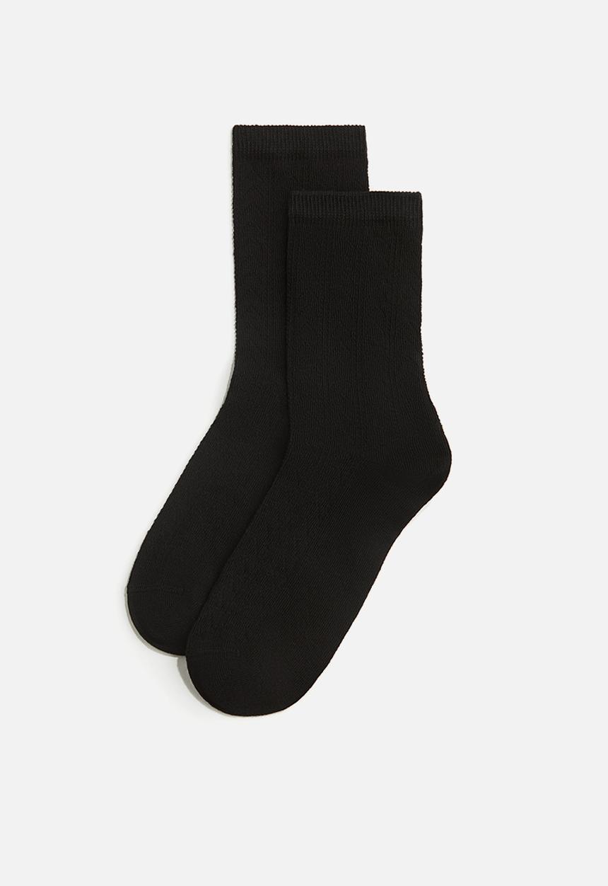 H&M - 5-Pack socks - black pointelle