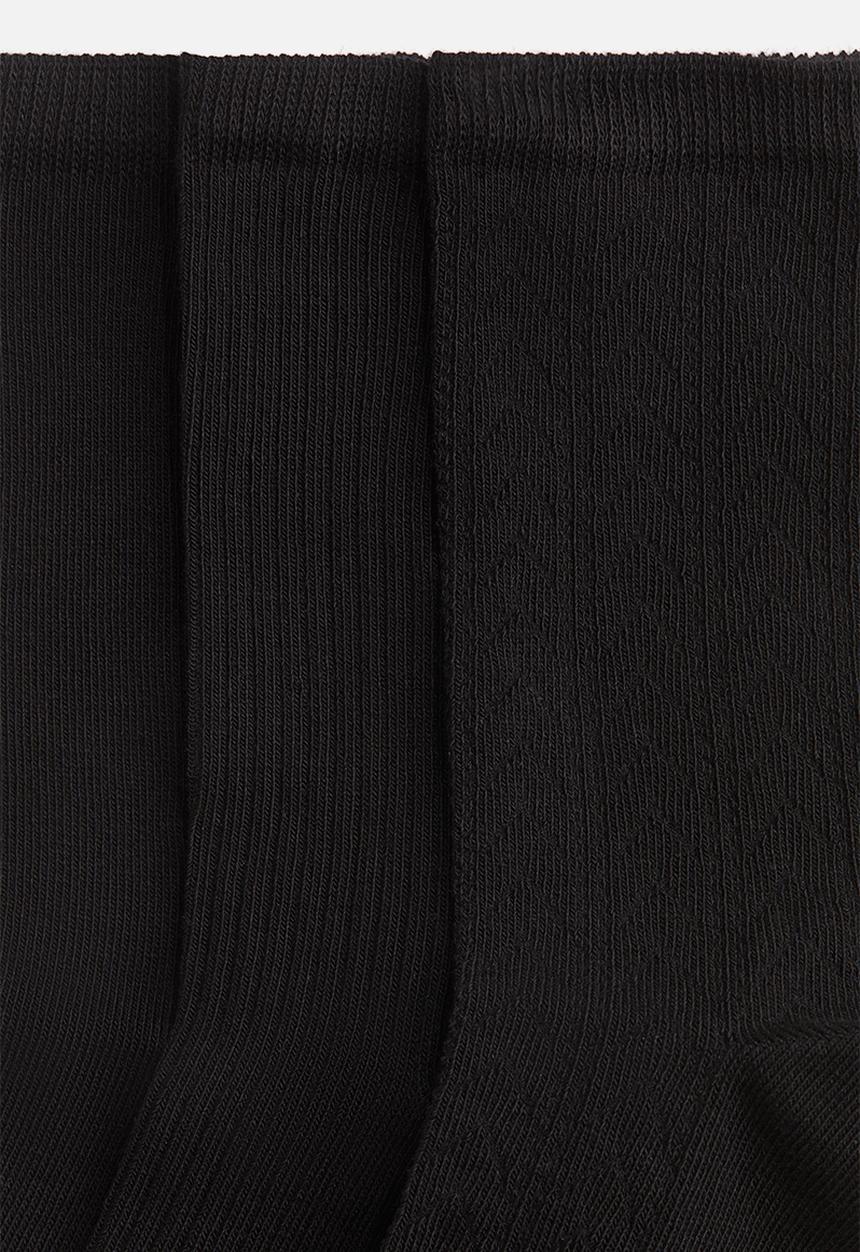 H&M - 5-Pack socks - black pointelle