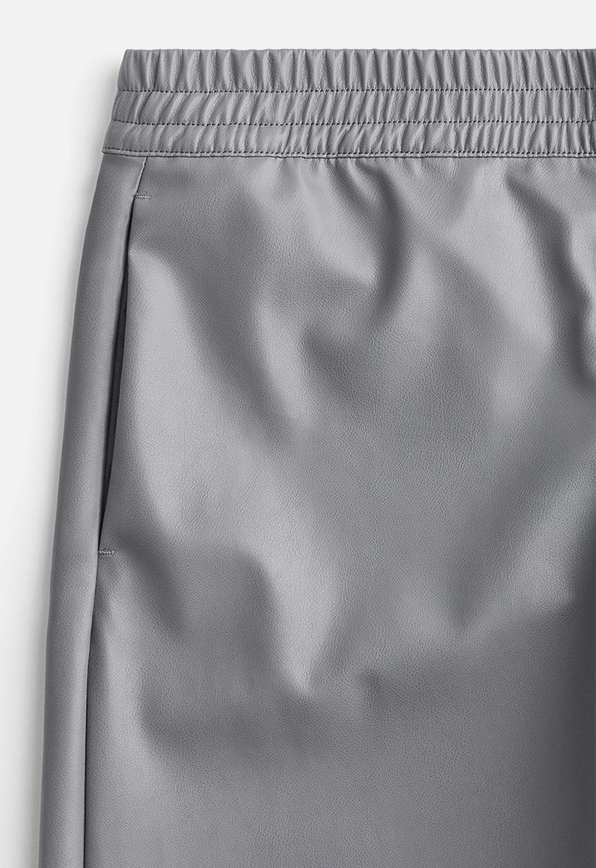 H&M - Wide coated joggers - grey