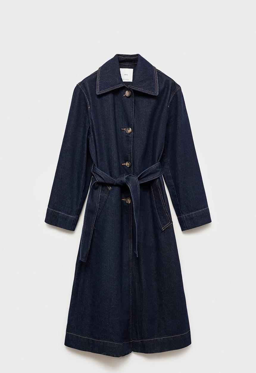 MANGO - Trenchcoat Amelia - Open Blue