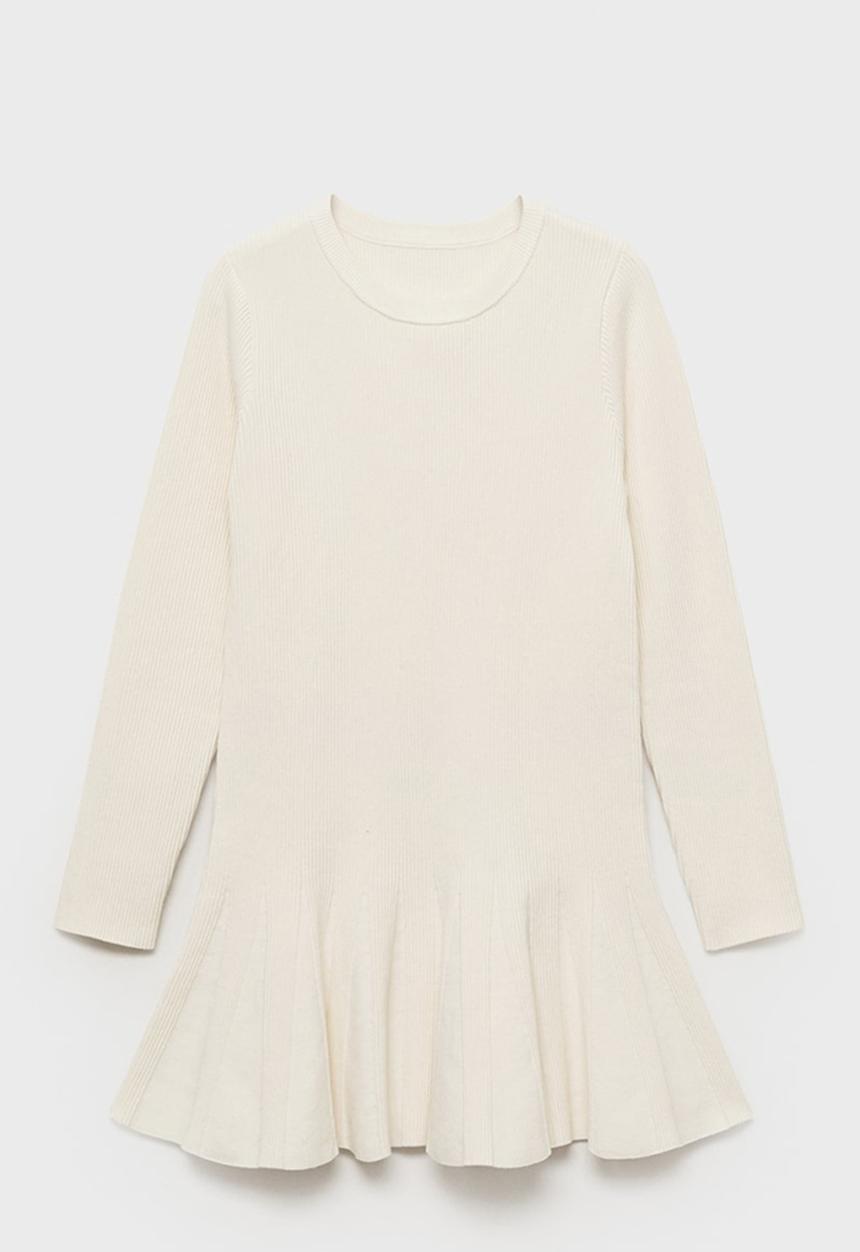 MANGO - Dress Ottom - Light Beige