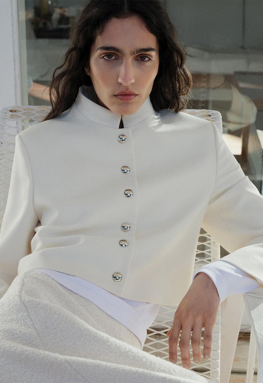 MANGO - Jacket Denver - Light Beige