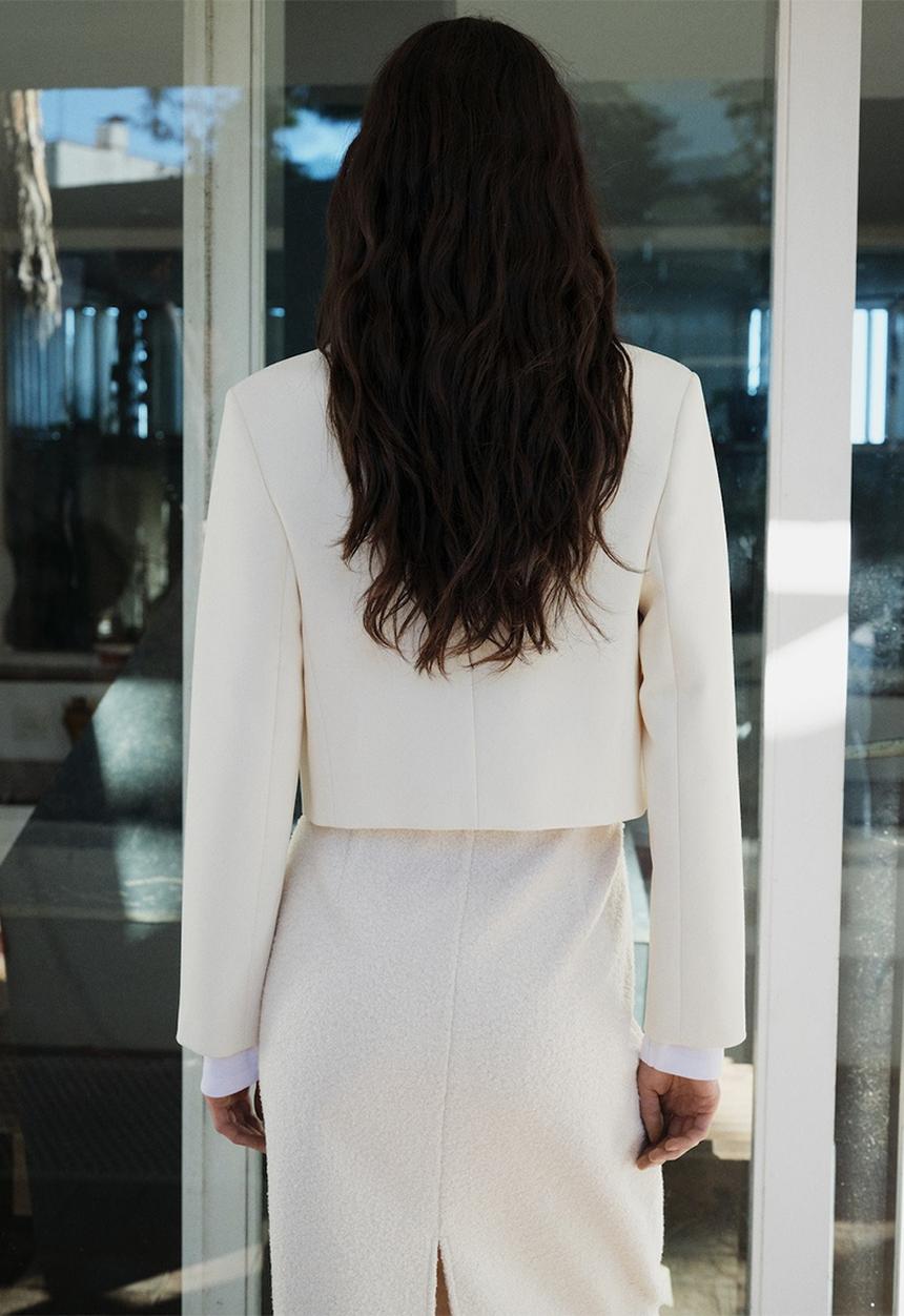 MANGO - Jacket Denver - Light Beige
