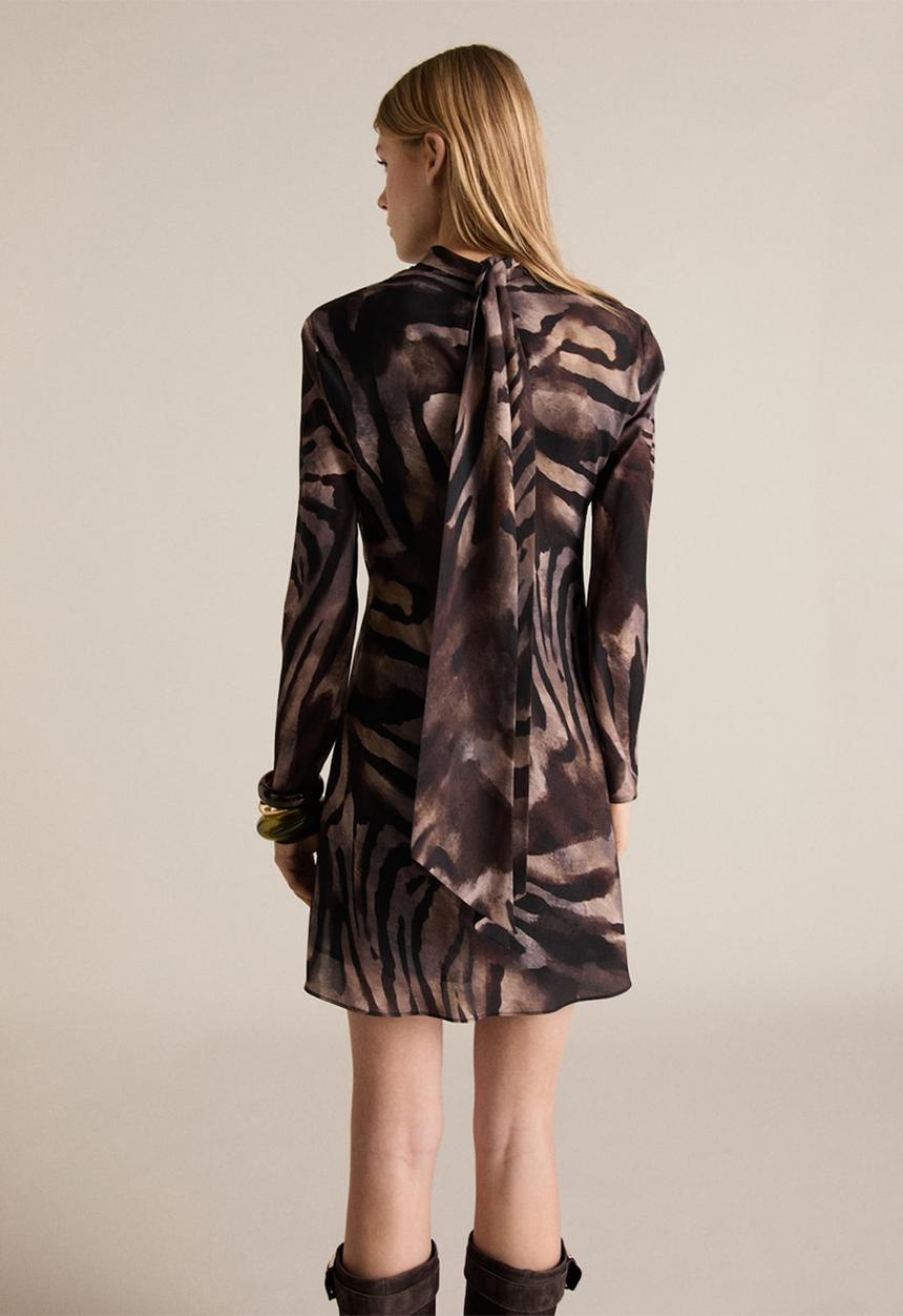 MANGO - Dress Martina - Brown