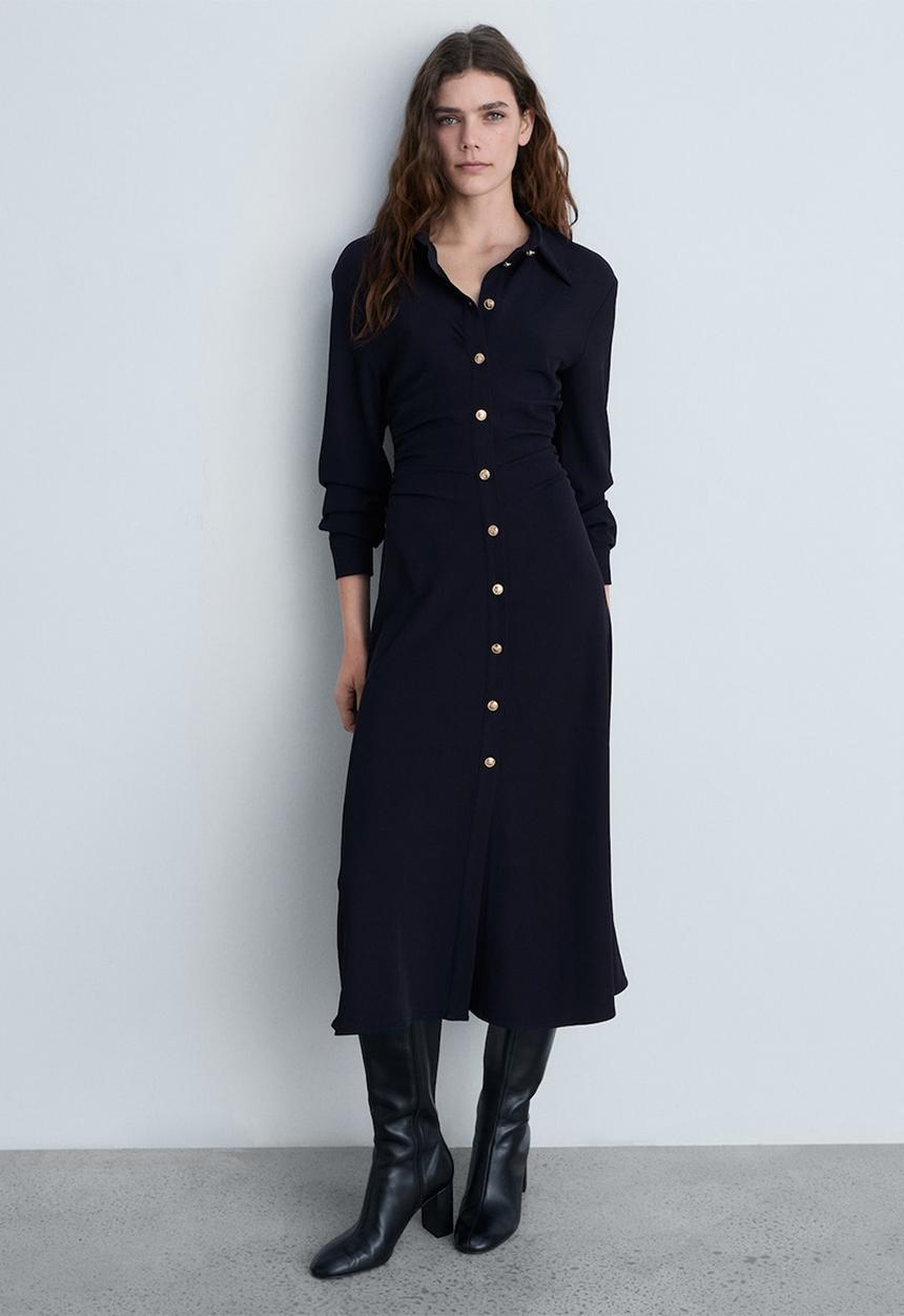 MANGO - Dress Sailor - Navy