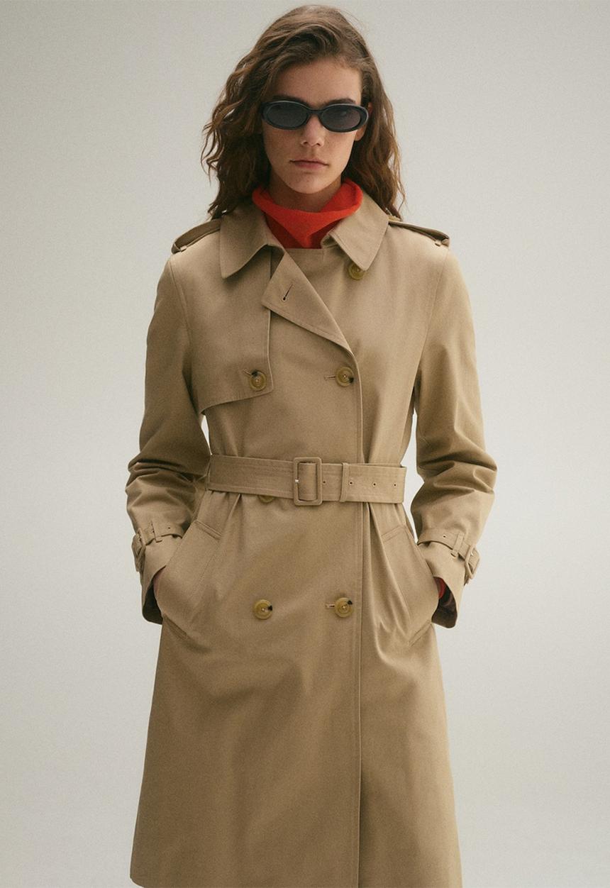 MANGO - Trench Coat Polana - Light Beige