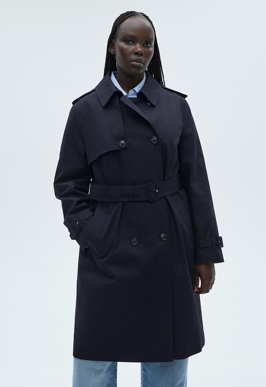MANGO - Trenchcoat Polana - Navy
