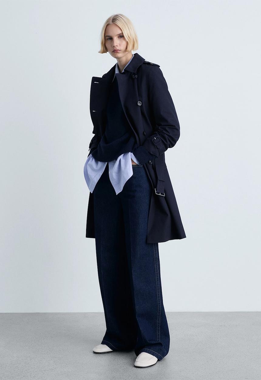 MANGO - Trenchcoat Polana - Navy