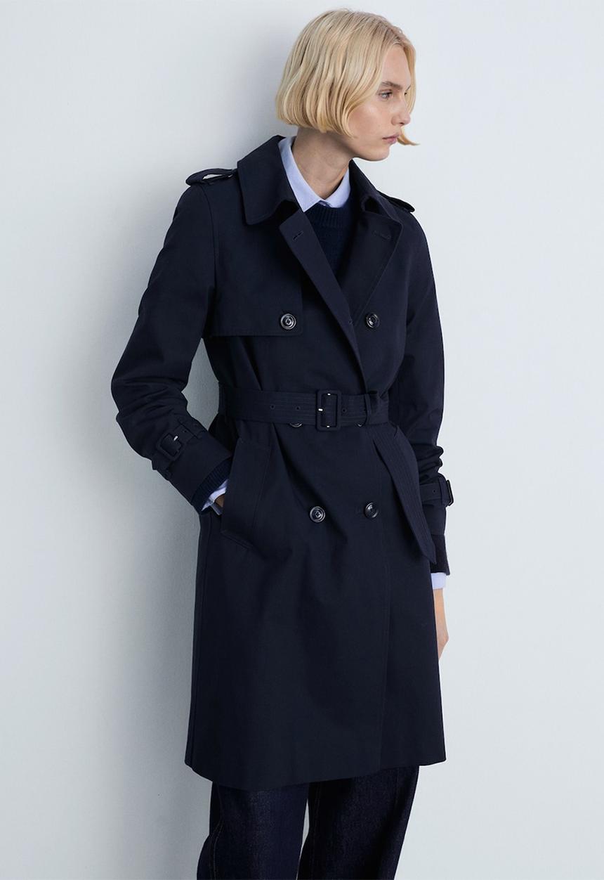 MANGO - Trenchcoat Polana - Navy