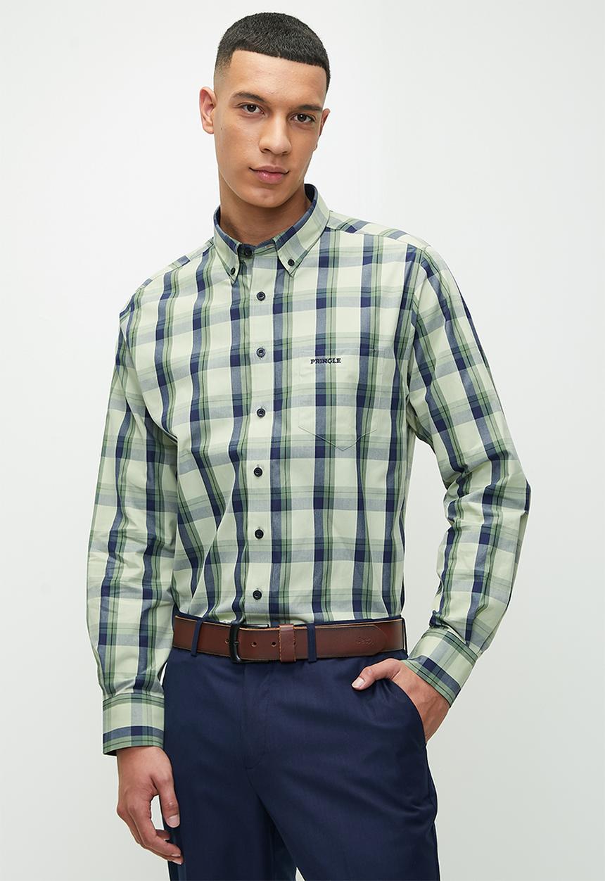 Pringle of Scotland - Jose Pringle Long Sleeve Classic Shirt - Fatigue