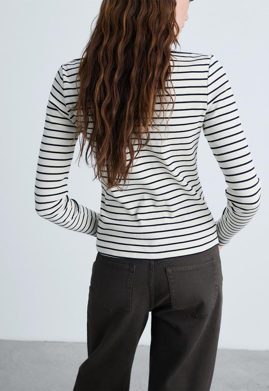 MANGO - T-Shirt Frenchi - Natural