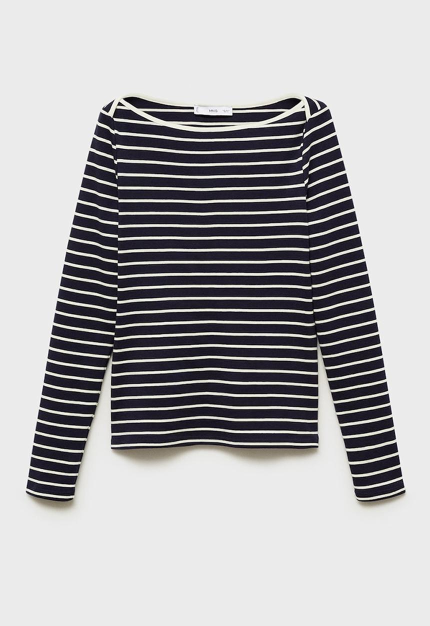 MANGO - T-Shirt Frenchi - Navy