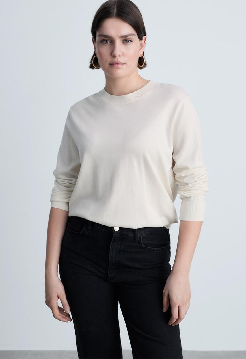MANGO - Sweater Luka - Light Beige