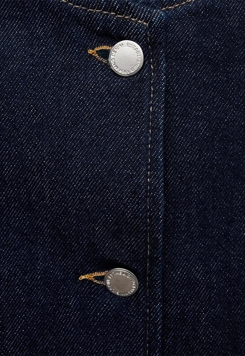 MANGO - Jacket Pipa - Open Blue