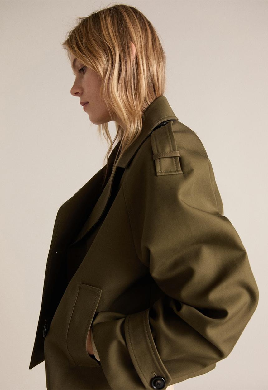 MANGO - Jacket Habana - Beige/Khaki