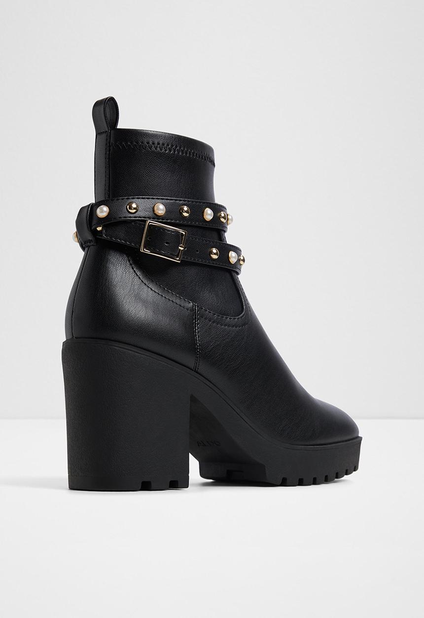 ALDO - Marrgo Ankle Boot - Black Leather