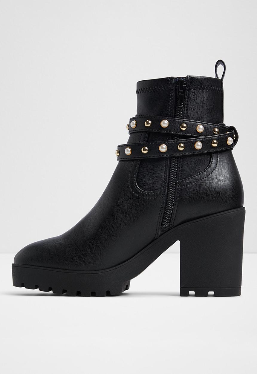 ALDO - Marrgo Ankle Boot - Black Leather