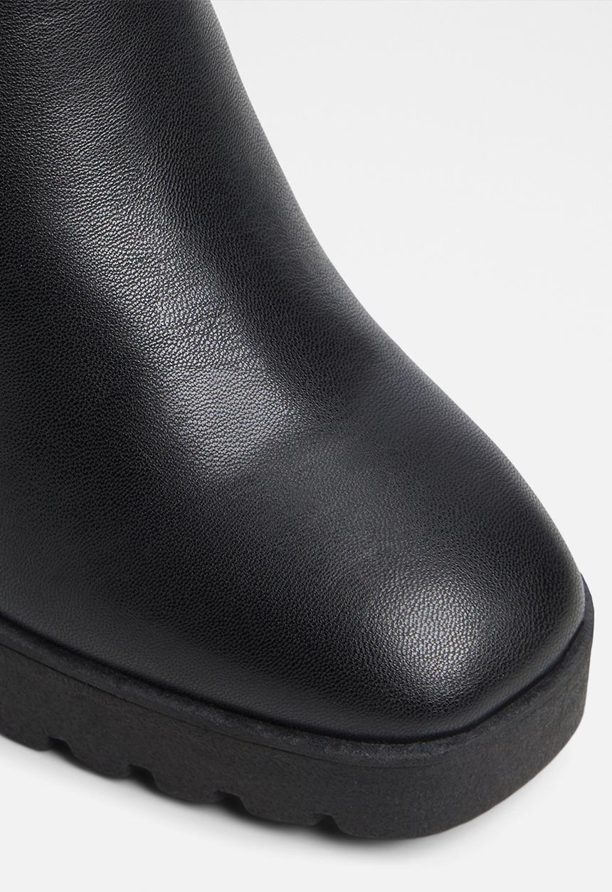 ALDO - Marrgo Ankle Boot - Black Leather