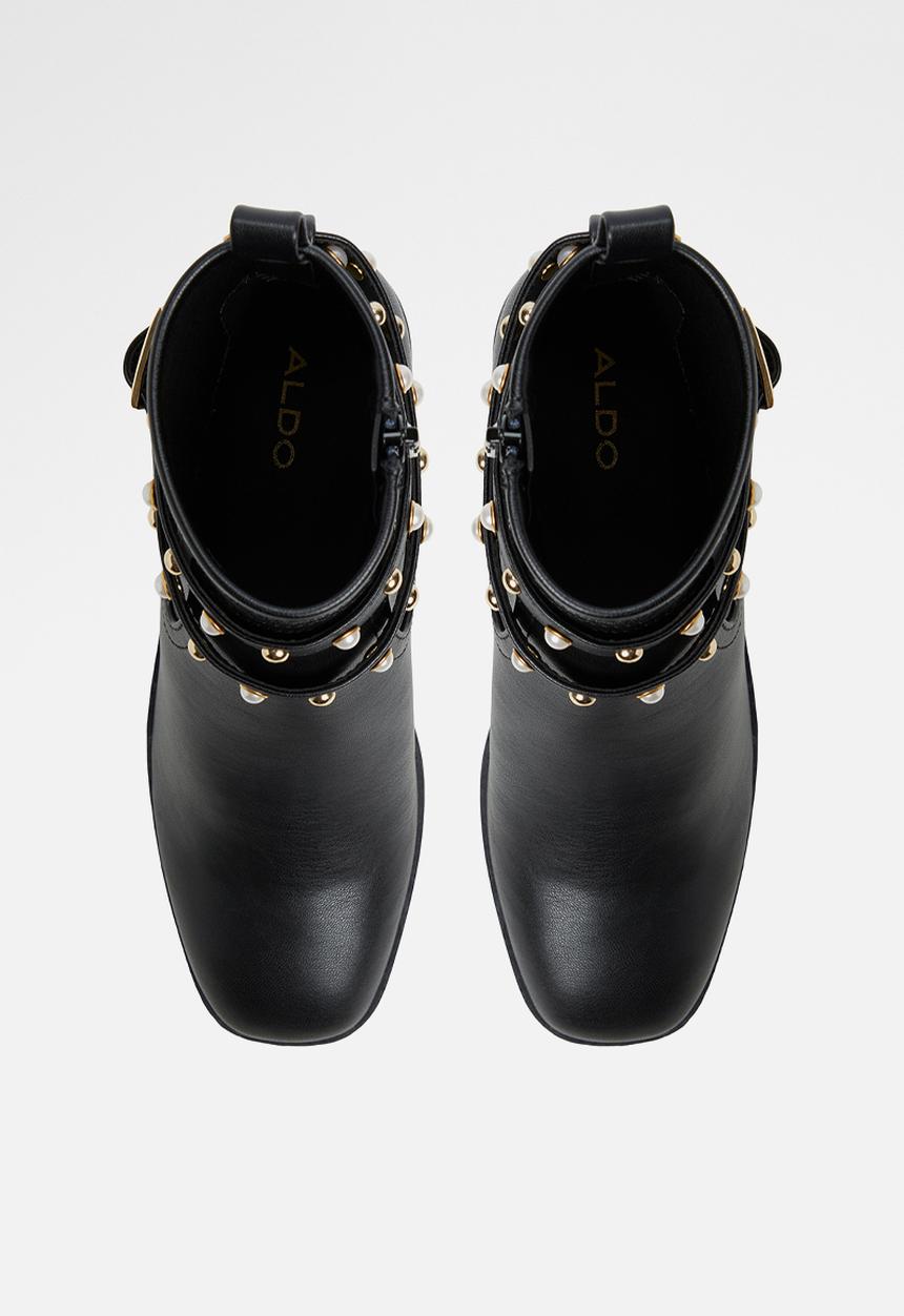 ALDO - Marrgo Ankle Boot - Black Leather