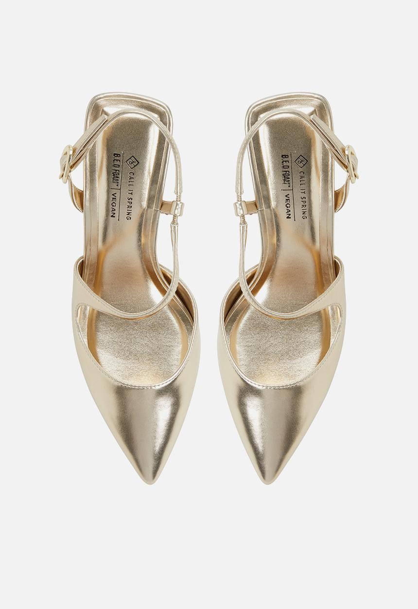Call It Spring - Novaah closed toe slingback - gold
