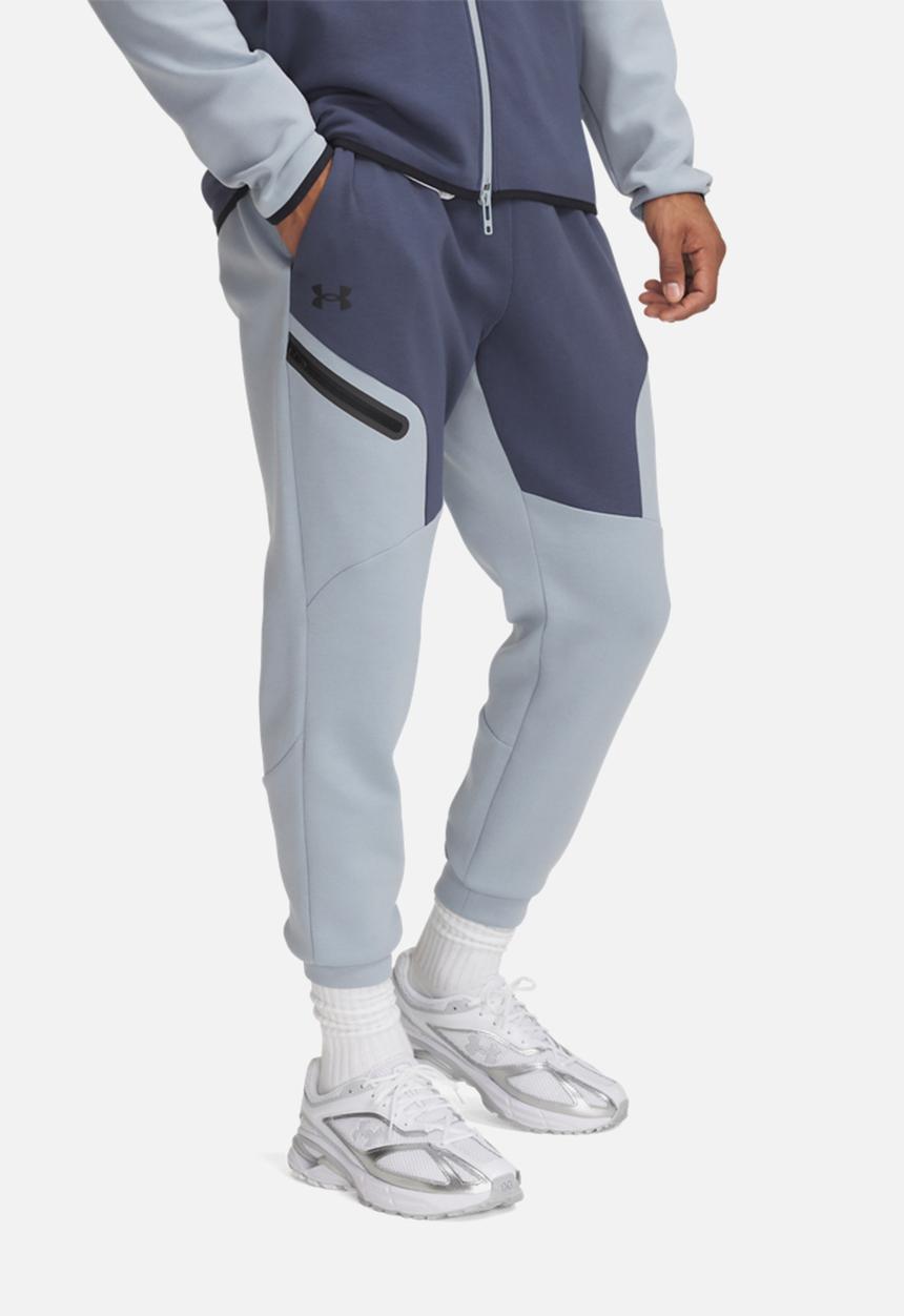 Under Armour - UA Unstoppable Fleece Jogger  - Downpour Gray / Harbor Blue / Black