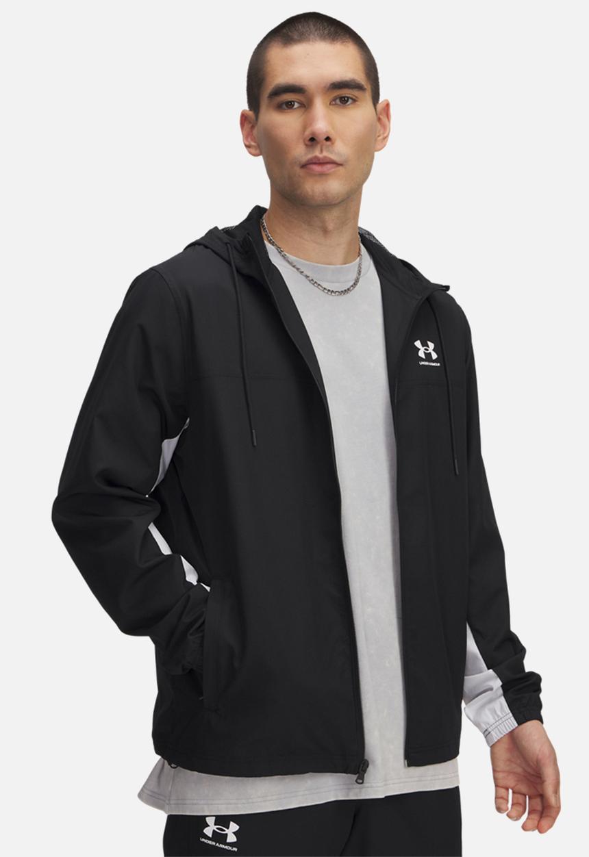 Under Armour - UA Rival Woven Windbreaker - Black & White