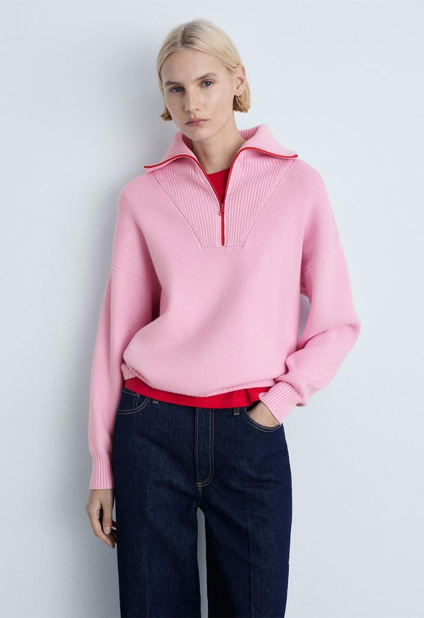 MANGO - Sweater Tizon - Pink