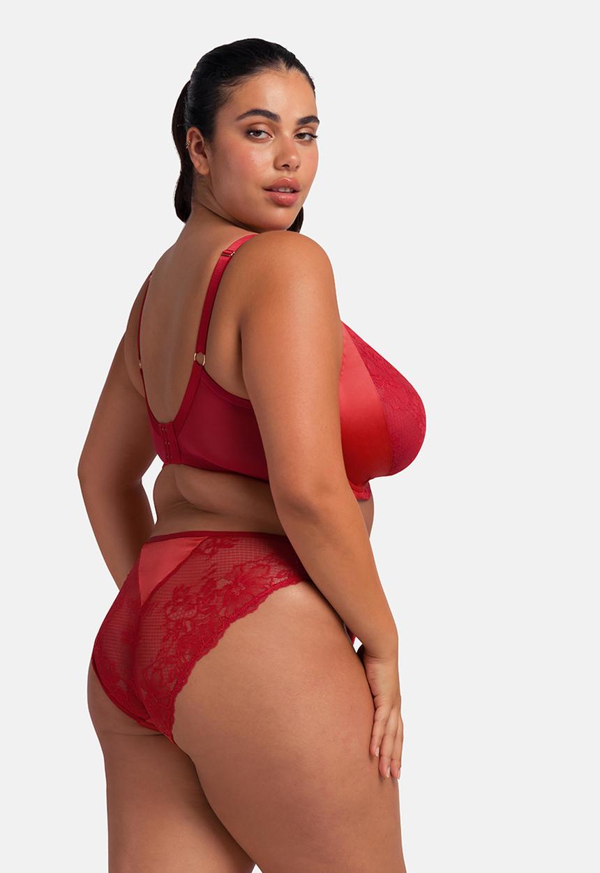 DORINA - Plus Alexa non padded wired bra - red