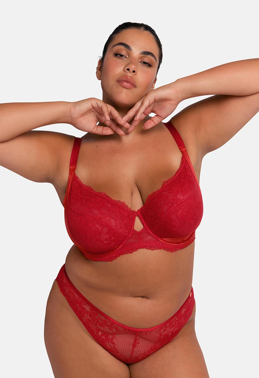DORINA - Plus Alexa non padded wired bra - red
