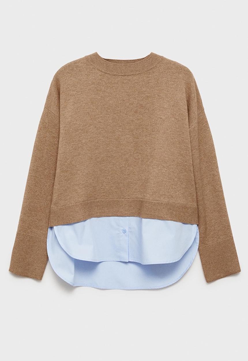 MANGO - Sweater Garance - Mid-Beige