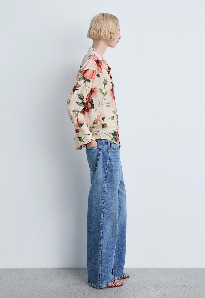 MANGO - Shirt New - Light Beige