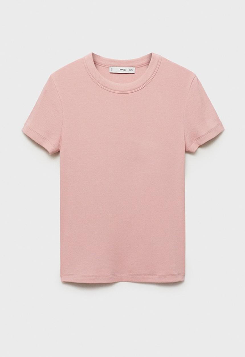 MANGO - T-Shirt Belmonte - Light/Pastel Pink