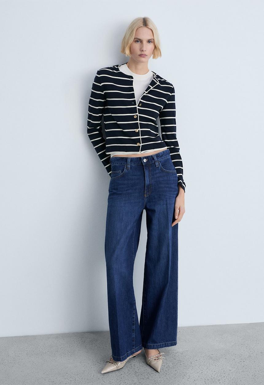 MANGO - Cardigan Porto - Navy