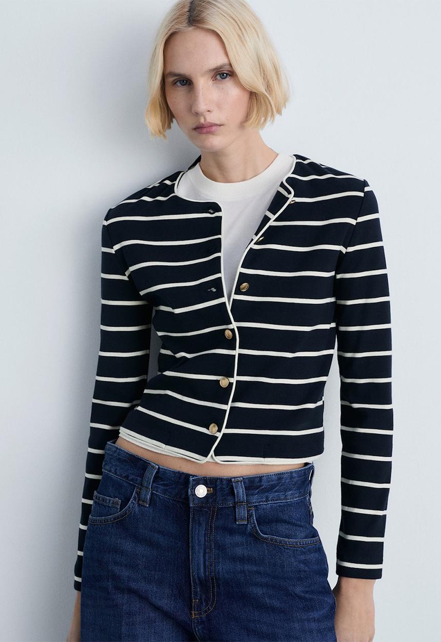 MANGO - Cardigan Porto - Navy