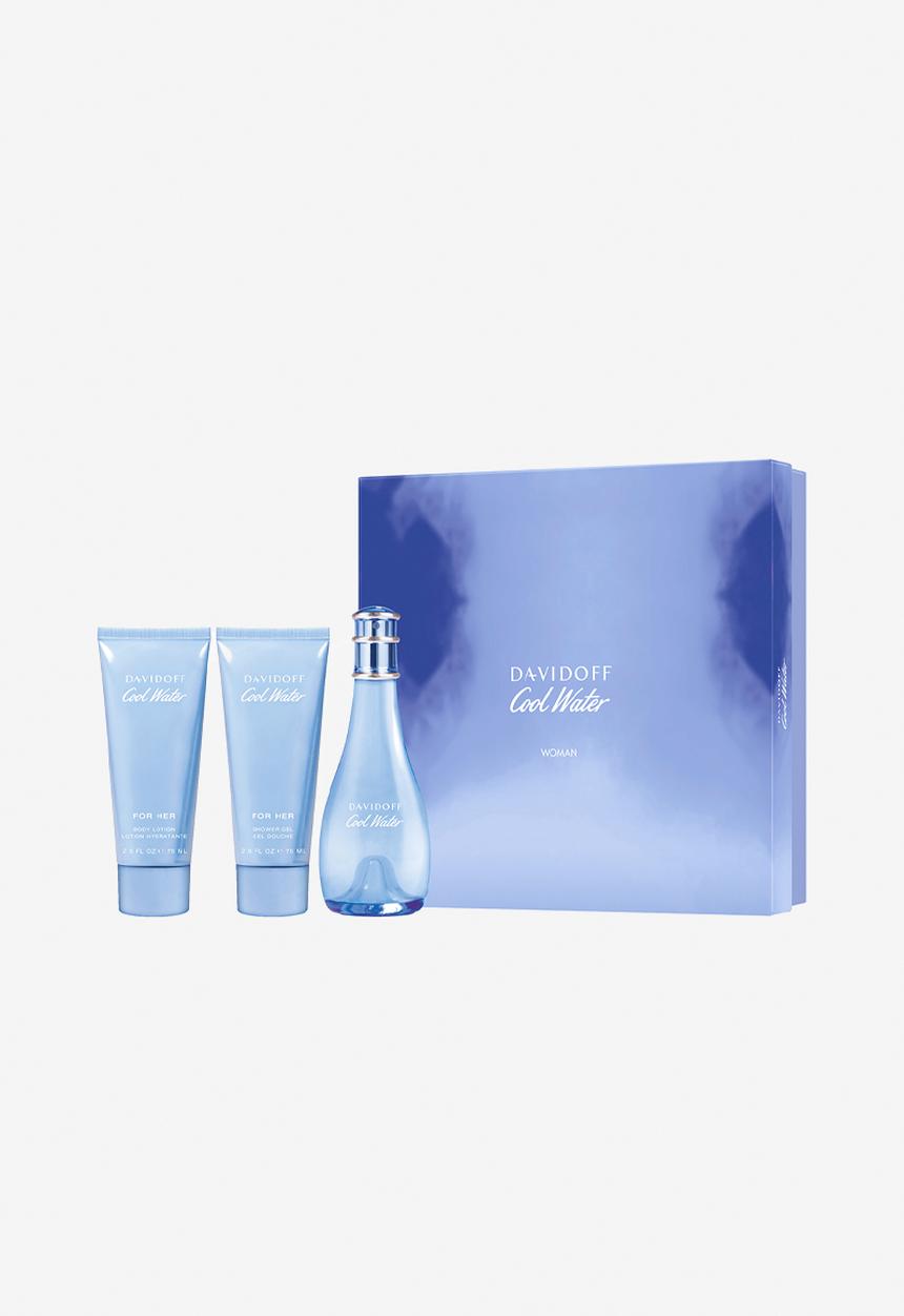 DAVIDOFF Fragrances - Davidoff Cool Water Woman 3 Pc Edt Gift Set - 100ml