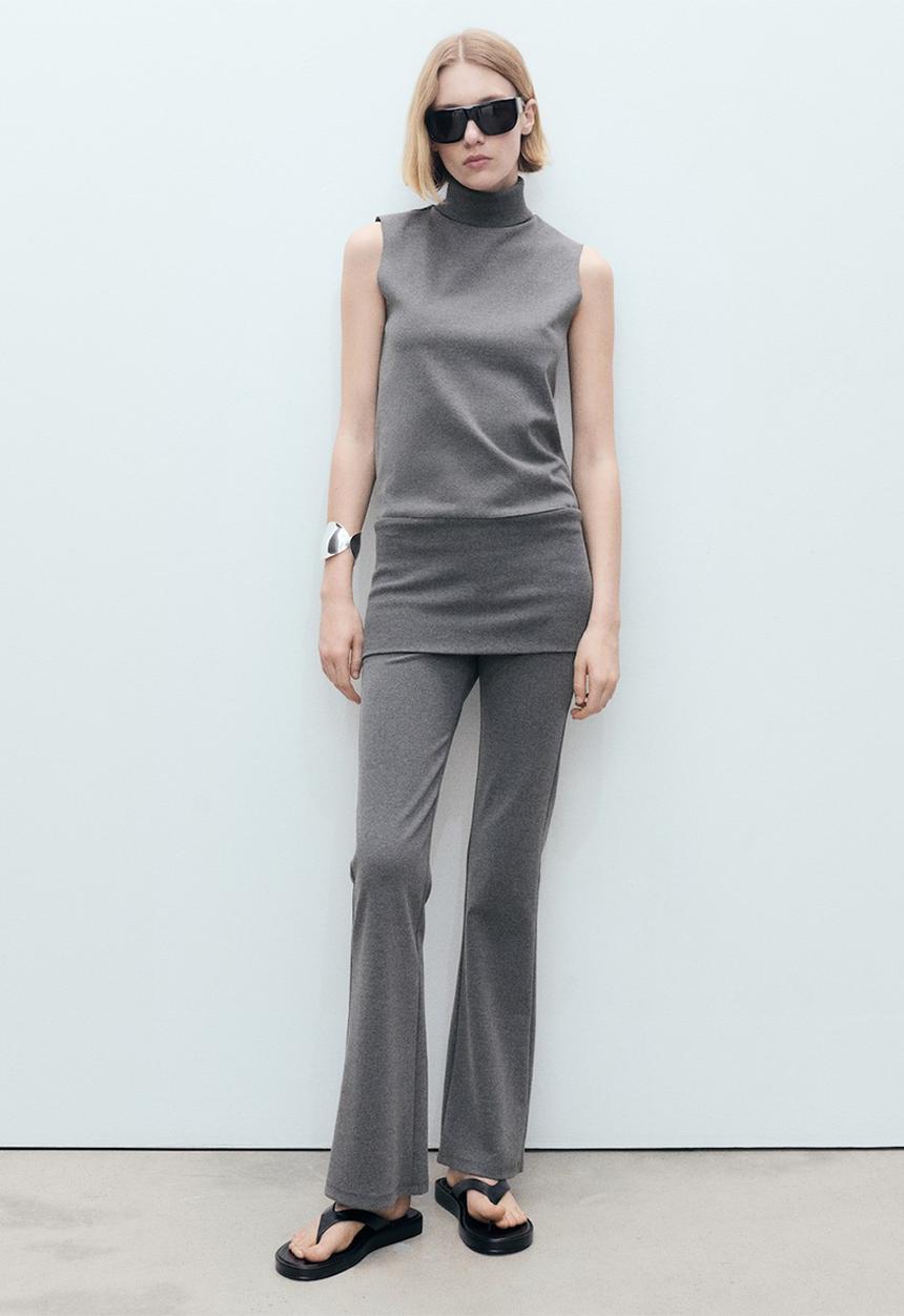 MANGO - Top Lea - Gray