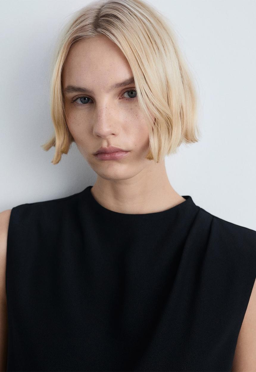 MANGO - Blouse Area - Black