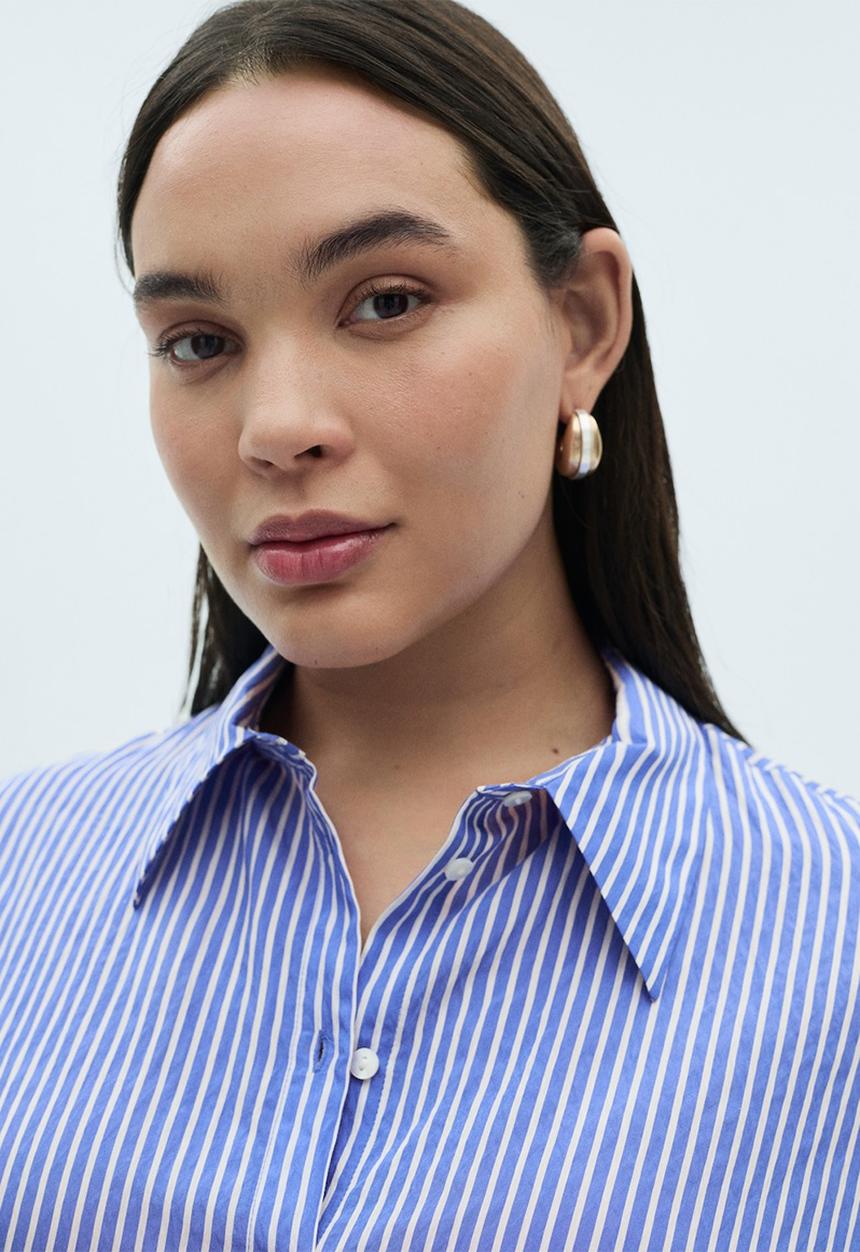 MANGO - Shirt Nina - Medium Blue