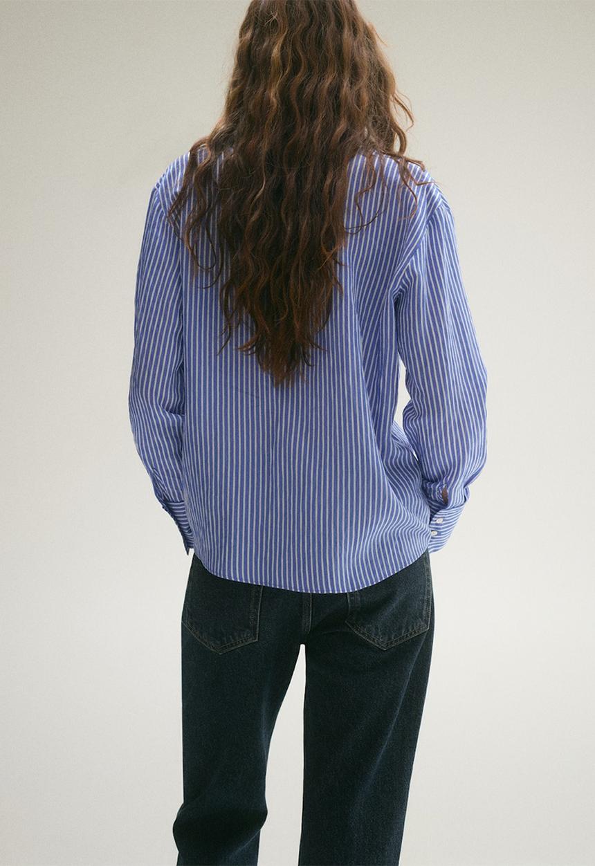 MANGO - Shirt Nina - Medium Blue
