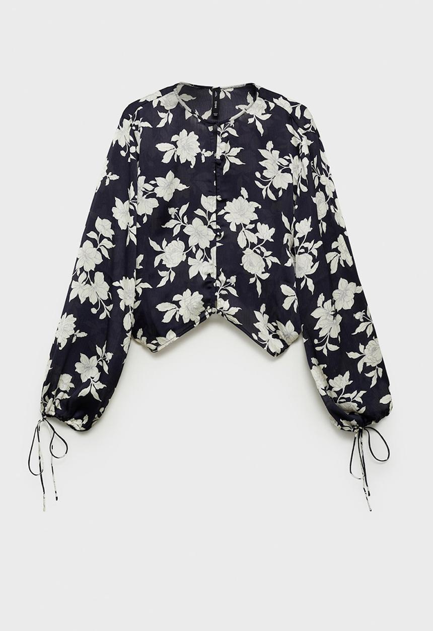 MANGO - Blouse Swan - Black