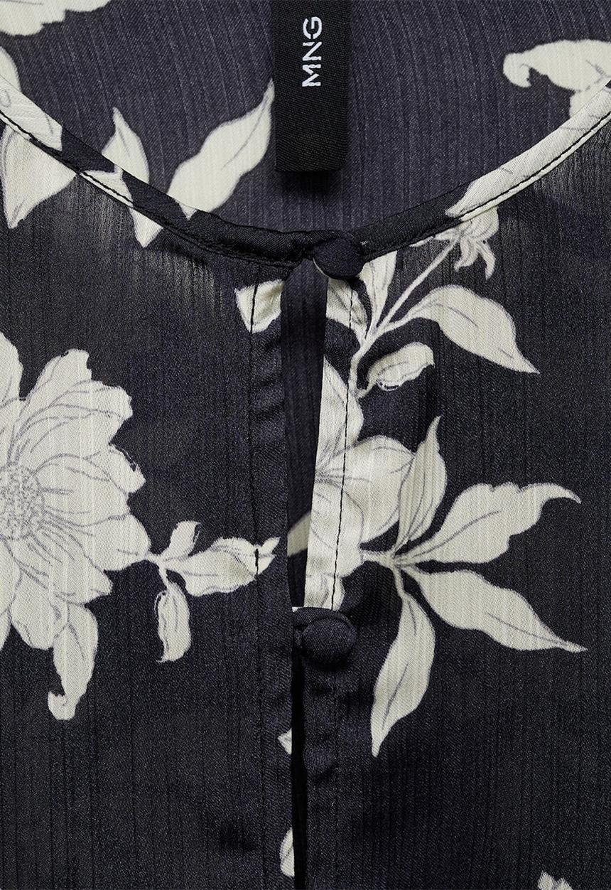 MANGO - Blouse Swan - Black