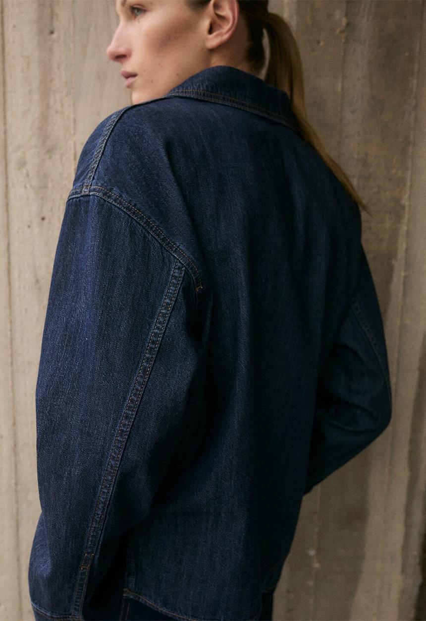 MANGO - Blouse Sylvie - Open Blue