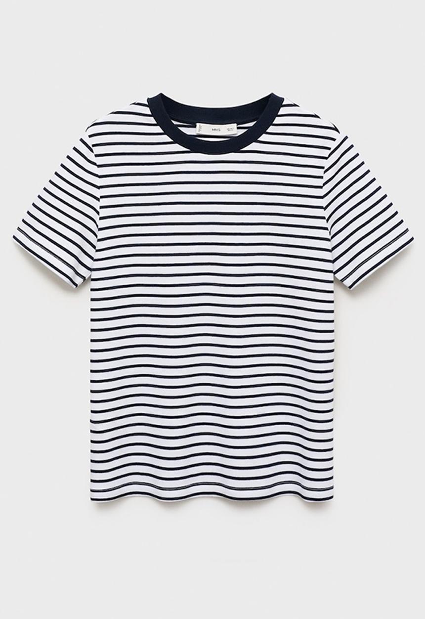 MANGO - T-Shirt Rita - Medium Blue