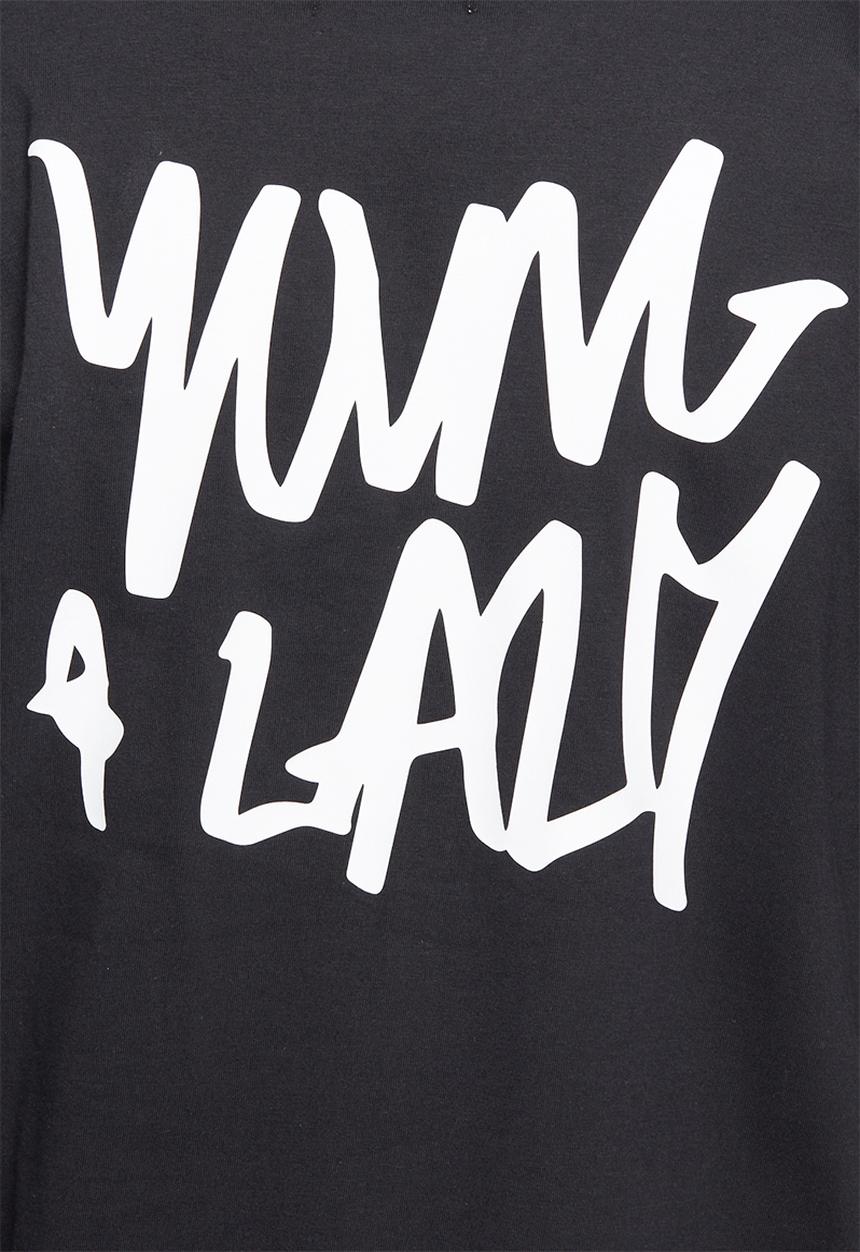 Young and Lazy - Graffiti logo tee
