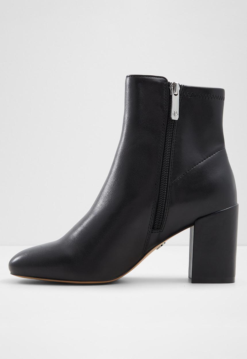 ALDO - Satorimini Ankle Boot - Black Leather