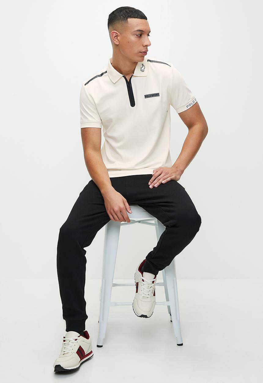 POLO - Men Sport Short Sleeve Golfer - White