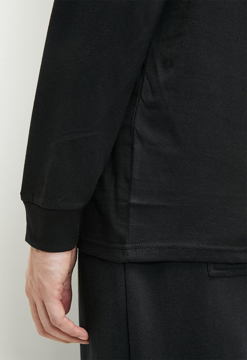 Vans - Mn vans classic long sleeve - black & white